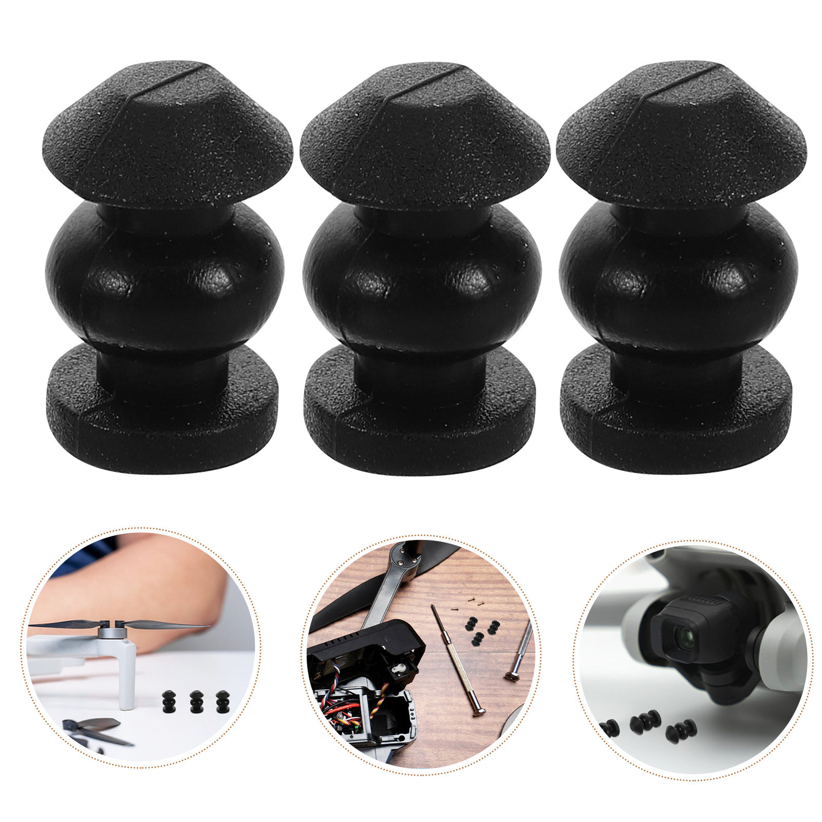 Drone Gimbal Dampener - 10 Peças de Bolas de Silicone
