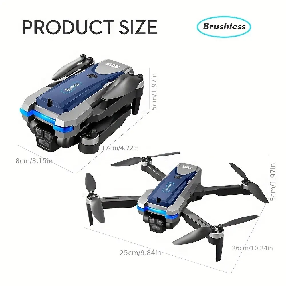 Dobrável RC S8S GPS Drone, 5G  - Drone Gimbal Brushless avaliação e preço